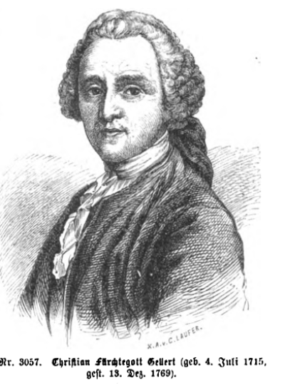 Portrait Christian Fürchtegott Gellert